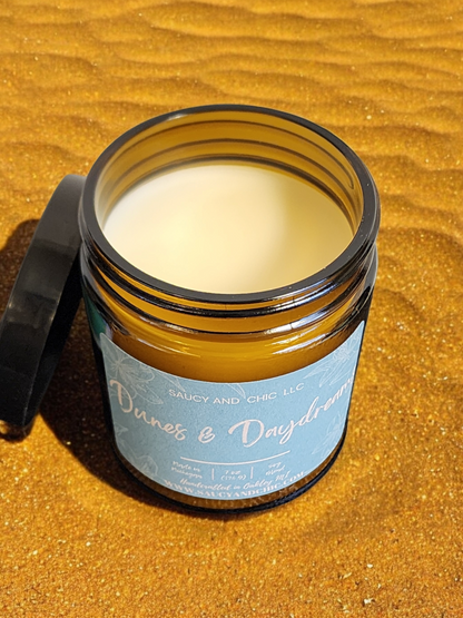 Dunes & Daydreams Wickless Candle – Warm, Breezy, and Dreamily Tranquil Scent