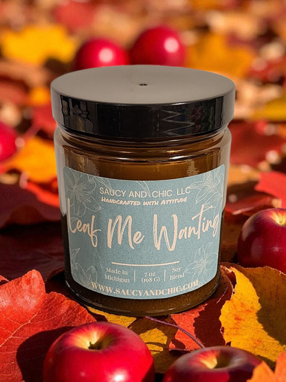 Leaf Me Wanting Wickless Candle – Fresh & Cozy Autumn Home Fragrance