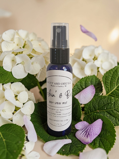 Blushin’ & Bossy Body Spray – Gardenia, Rose & Vanilla Musk Flirty Floral Perfume Mist