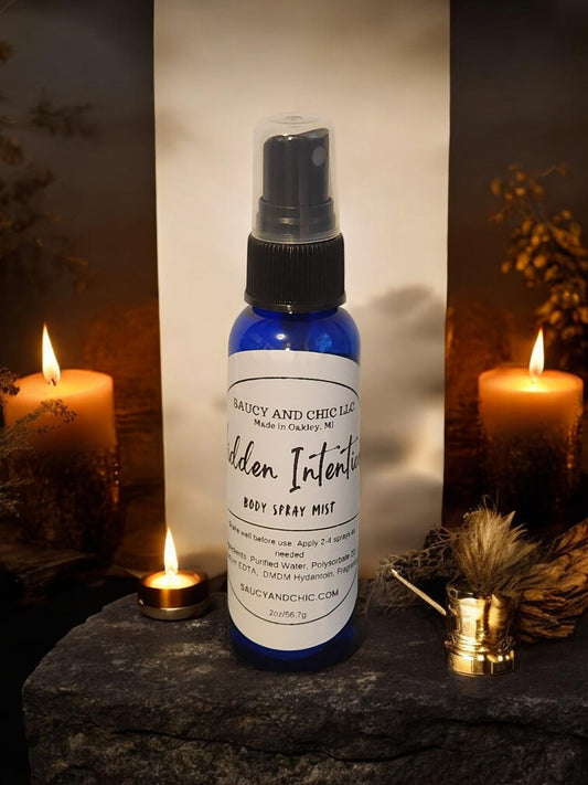 Hidden Intentions Body Mist | Warm, Mysterious & Seductive Fragrance Spray
