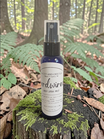 Hardwired Body Mist – Amber, Palo Santo & Soft Musk Warm Wood Perfume Spray