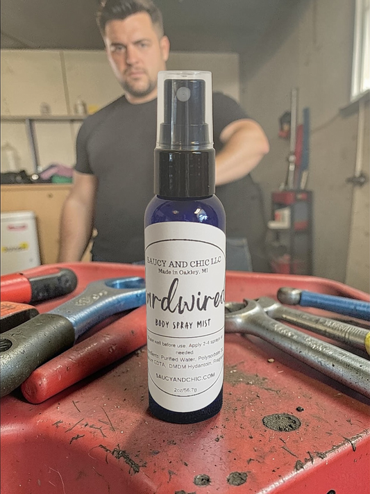 Hardwired Body Mist – Amber, Palo Santo & Soft Musk Warm Wood Perfume Spray