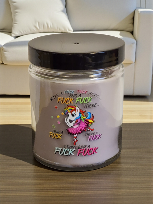 Woodsy With a Side of WTF – Adult Humor Wickless Candle | Rustic Wood Scent with Sass