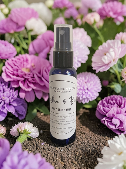 Blushin’ & Bossy Body Spray – Gardenia, Rose & Vanilla Musk Flirty Floral Perfume Mist