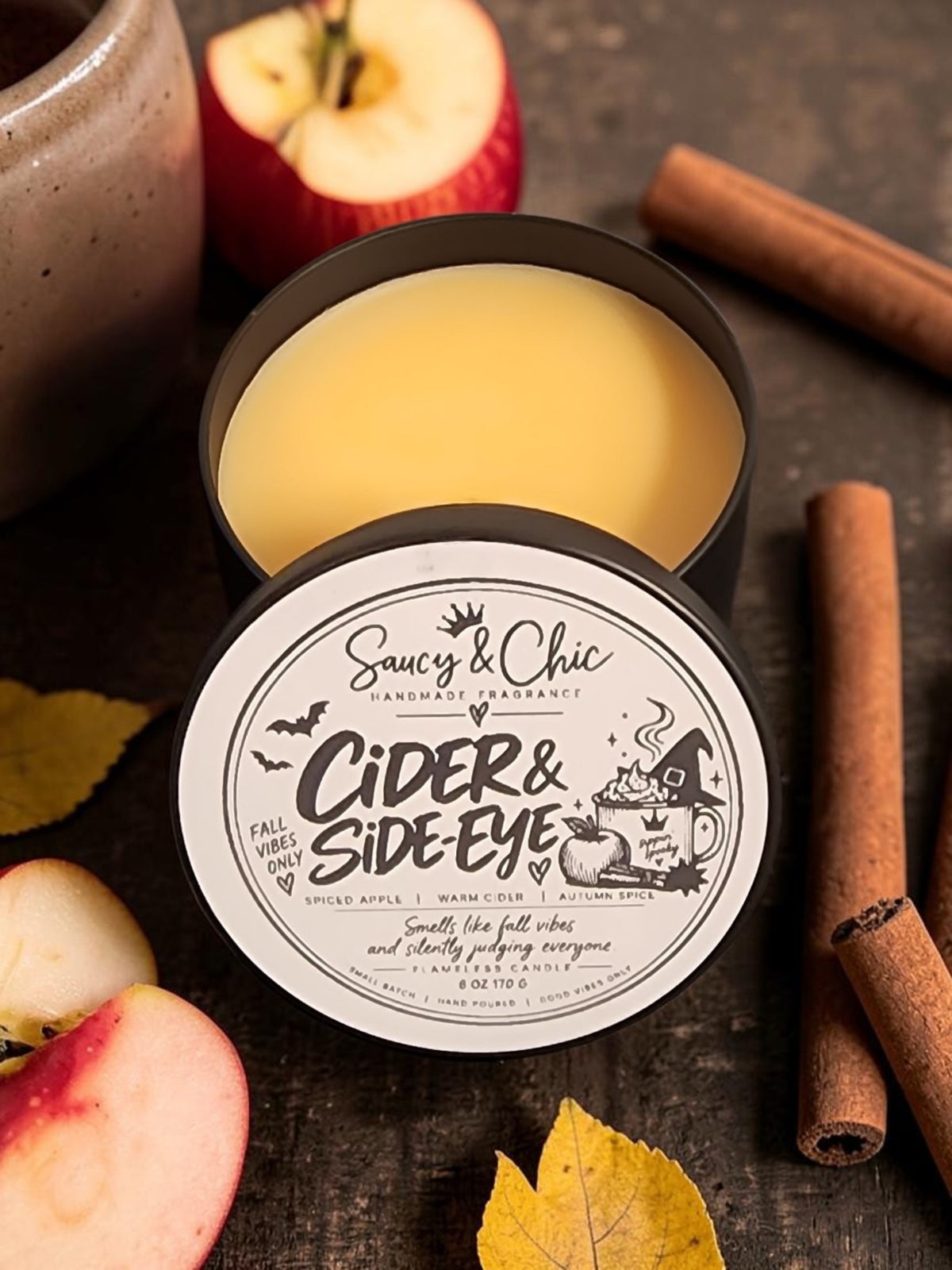 Cider & Side-Eye Wickless Candle | Apple Cider Home Fragrance