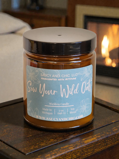 Sew My Wild Oats Strong Wickless Candle – Fresh Baked Oatmeal Cookie Aroma