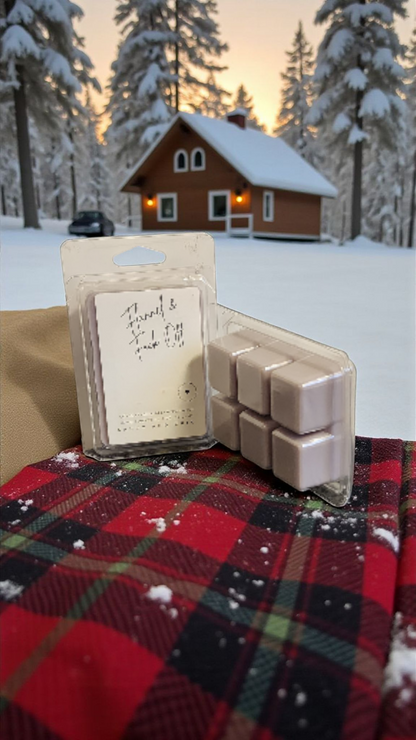 Flannel & F Off – Masculine Cozy Wax Melt • Strong Throw • Handmade Winter Scent