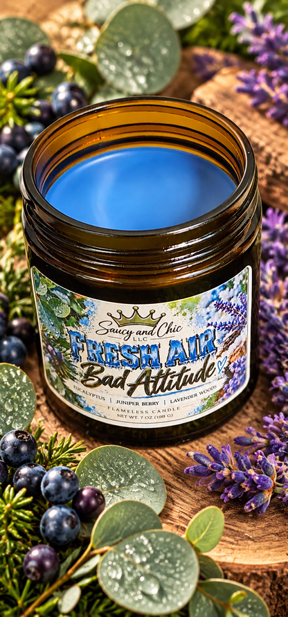 Fresh Air, Bad Attitude | Fresh Wickless Candle