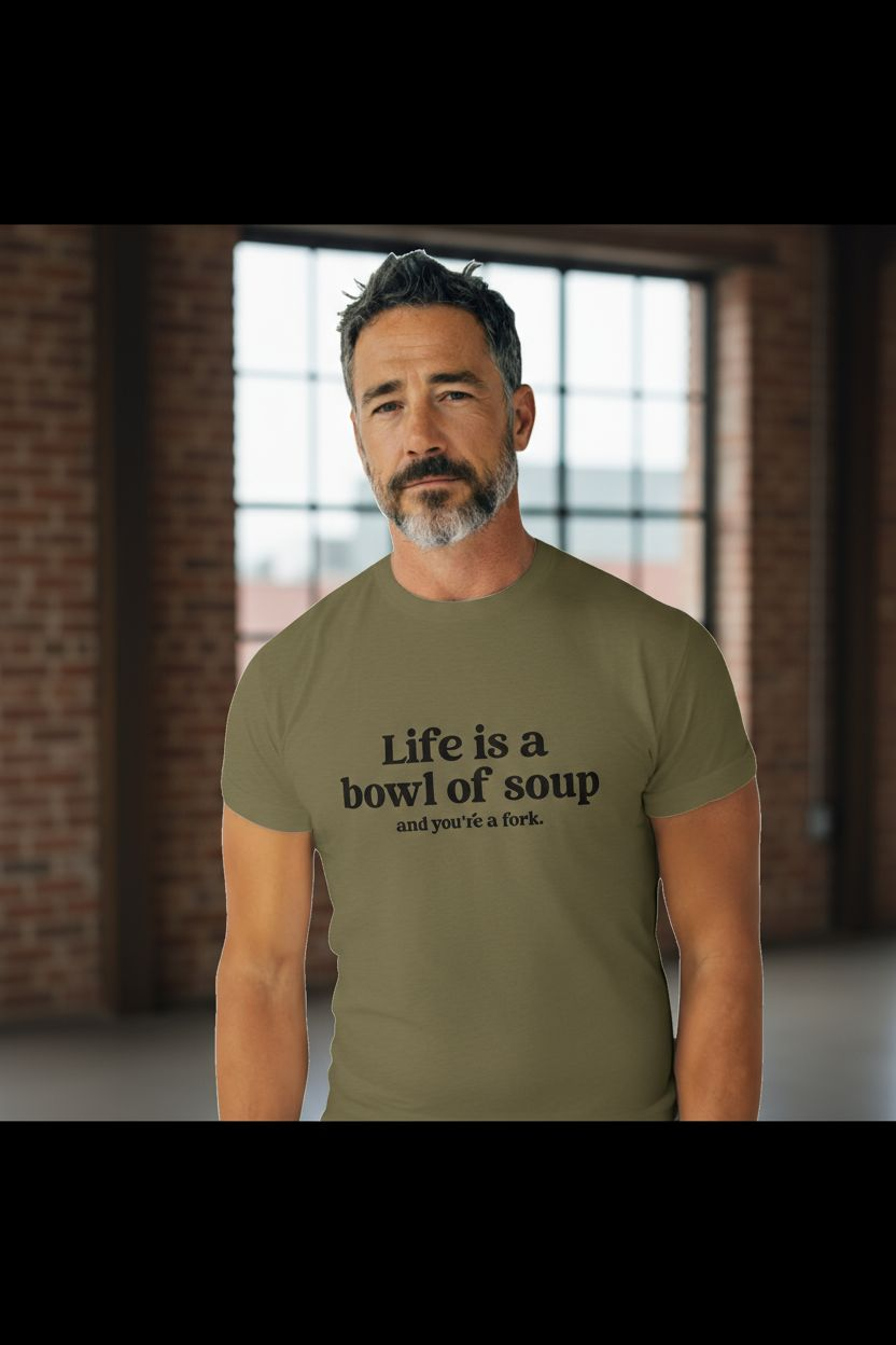 Life Is a Bowl of Soup and You’re a Fork Shirt – Funny Sarcastic Graphic Tee