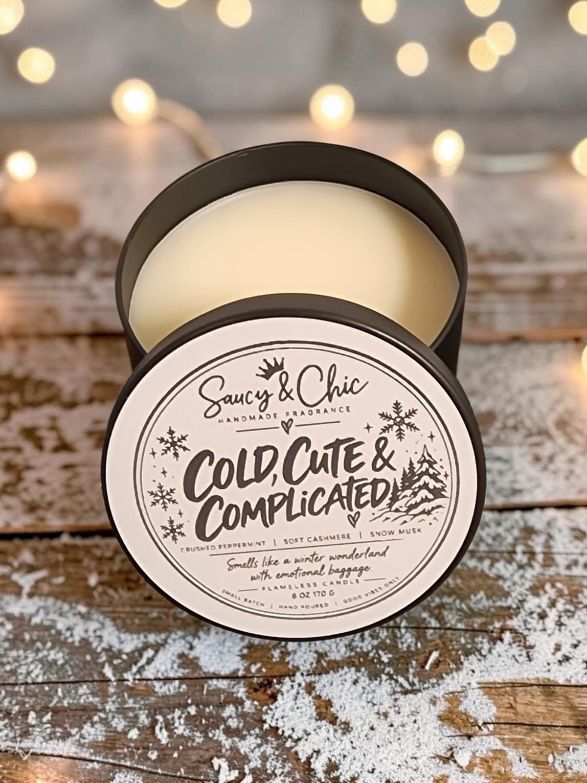 Cold, Cute & Complicated | Holiday Wickless Candle