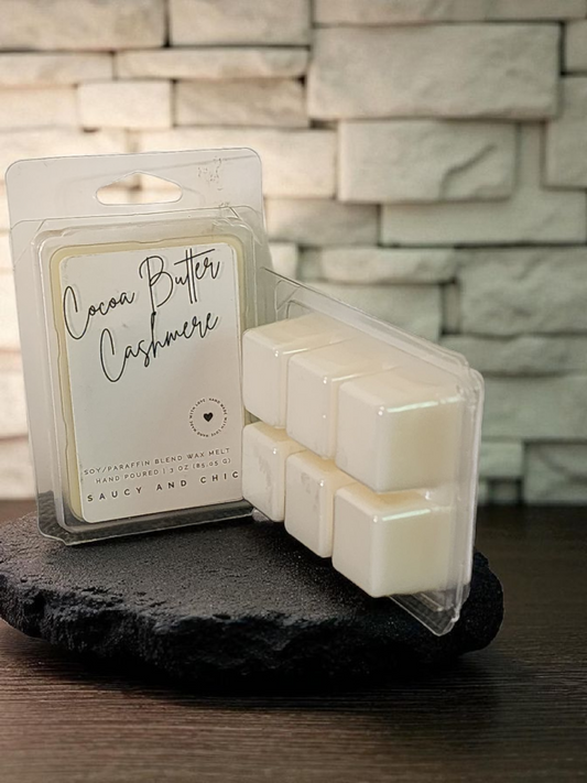 Cocoa Butter and Cashmere Wax Melt: Luxurious and Cozy Fragrance