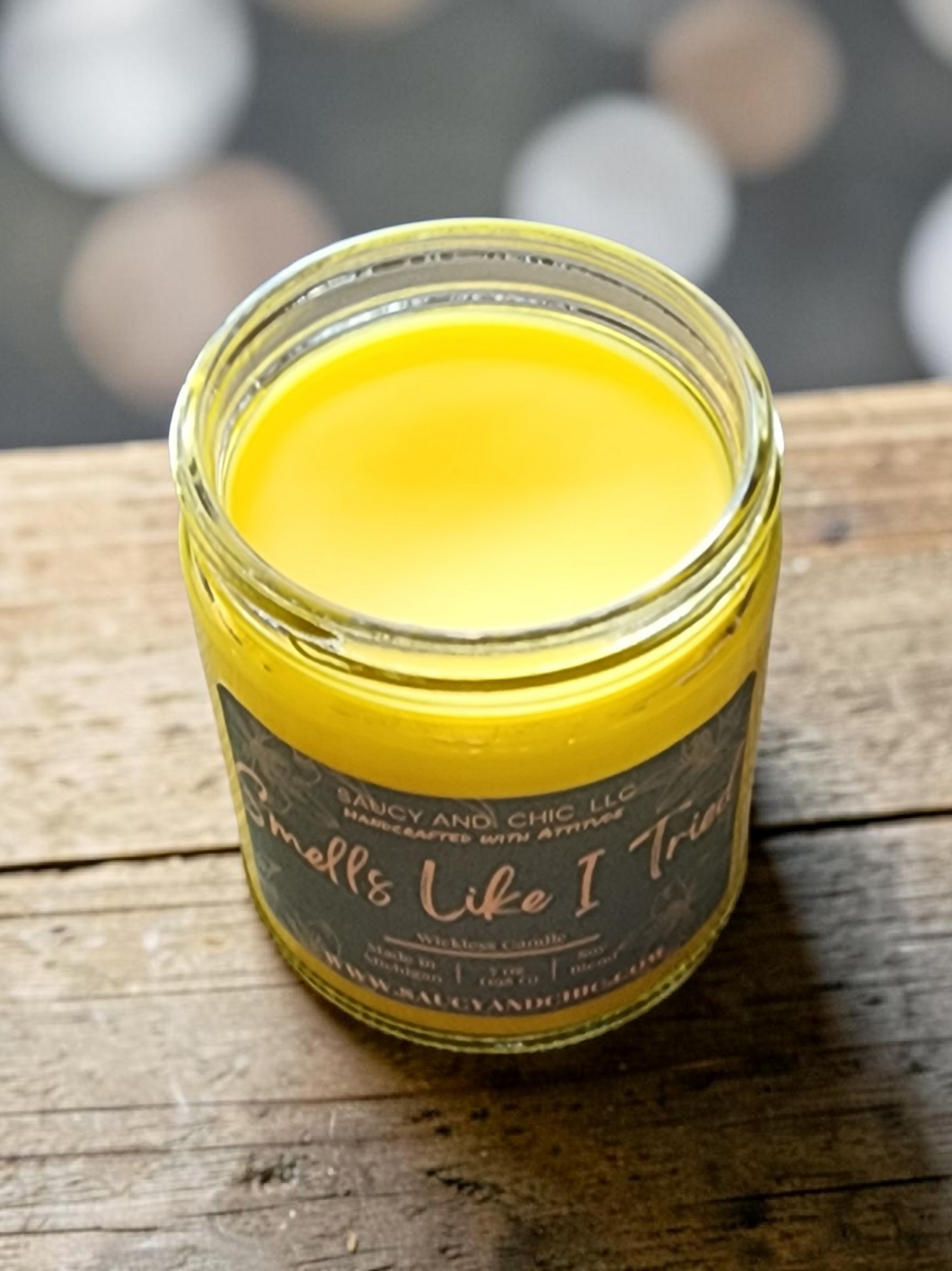 Smells Like I Tried Wickless Candle – Tropical Fruits, Tuberose & Amber Musk Scented Home Fragrance