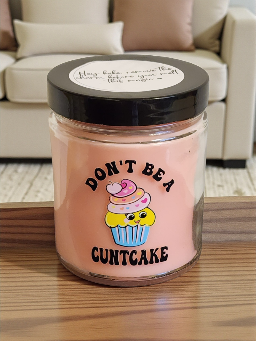 Poundcake & Attitude – Sassy Wickless Candle | Bold Sweet Scent, No Flame