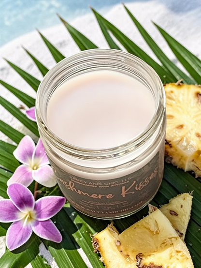 Cashmere Kisses Wickless Candle – Apple, Gardenia, Coconut & Amber Luxury Home Fragrance