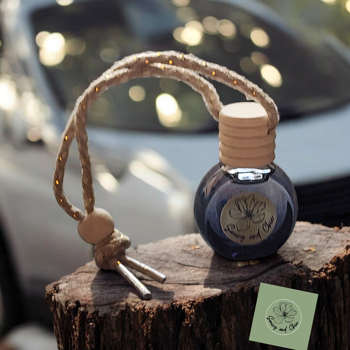 Licked Like a Lumberjack Car Diffuser | Woodsy Cedar & Spiced Amber Car Scent