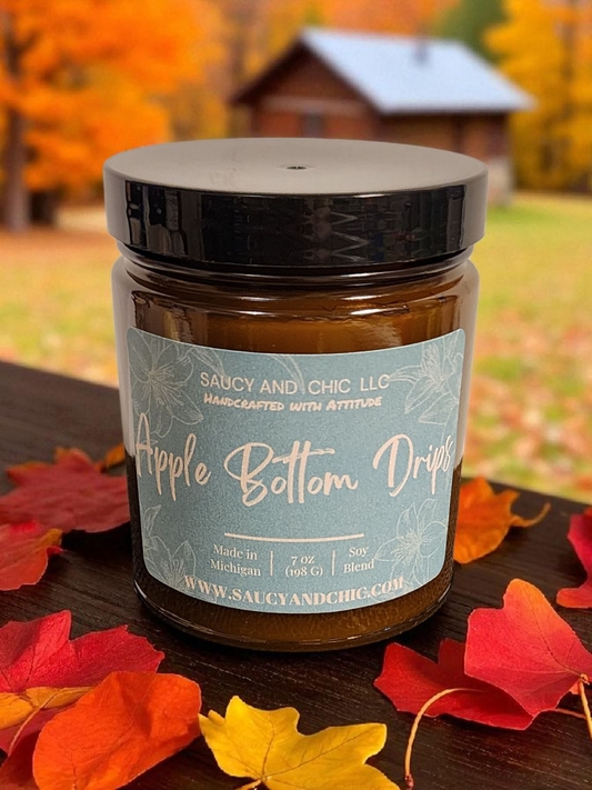 Apple Bottom Drips Wickless Candle – Fruity & Cozy Home Scent