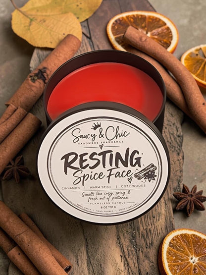 Resting Spice Face | Cozy Spiced Wickless Candle