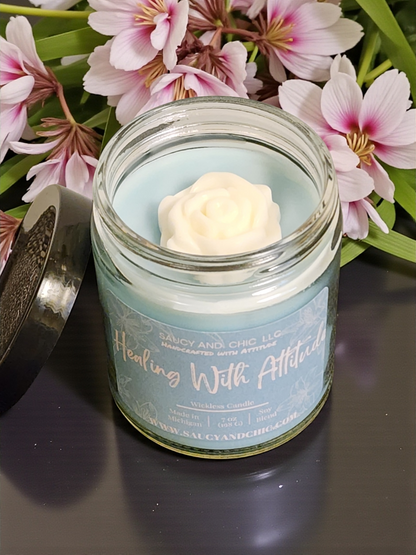 Healing With Attitude – Sassy Wickless Candle for Stress Relief, Self-Care & Bad Mood Banishing