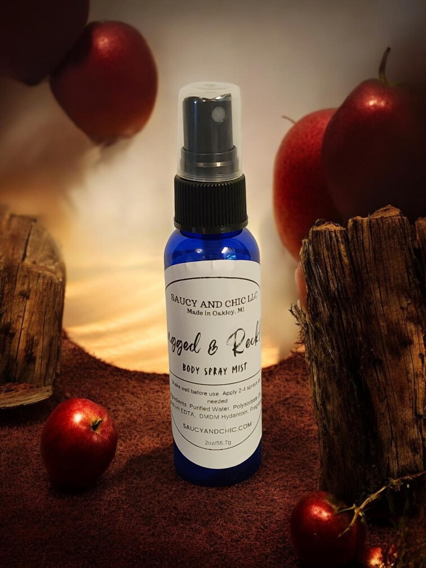 Rugged & Reckless Body Mist | Dark Fruit, Woods & Suede Fragrance Spray