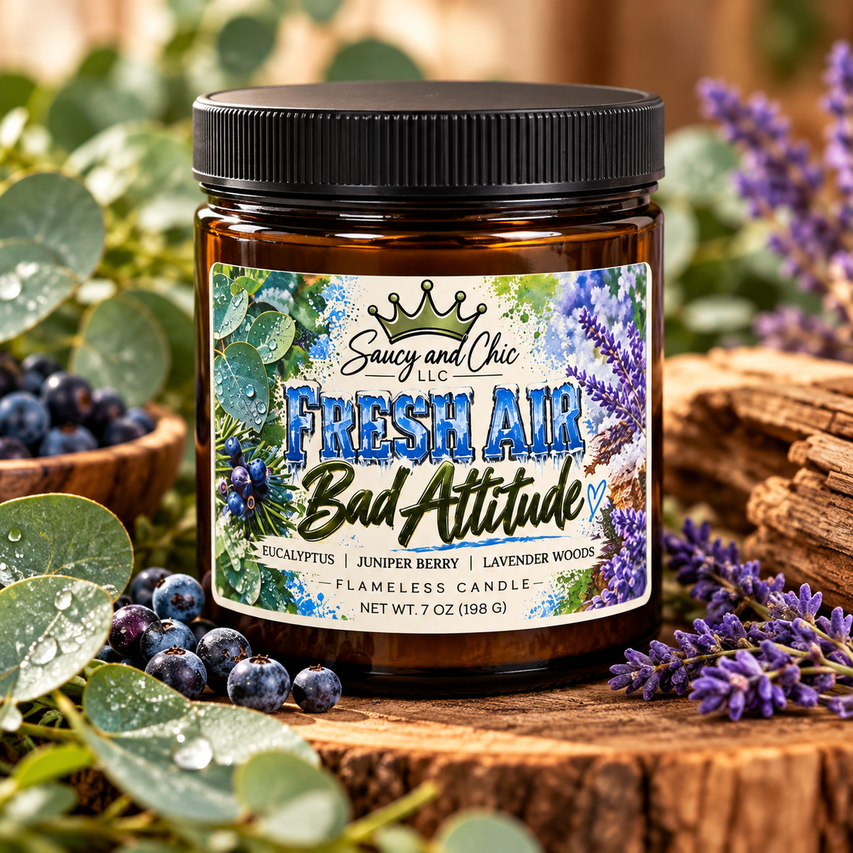 Fresh Air, Bad Attitude | Fresh Wickless Candle