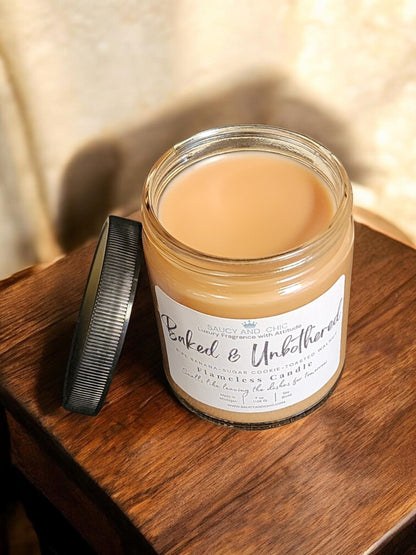 Baked & Unbothered Wickless Candle – Banana Nut Bread & Sugar Cookie Scent