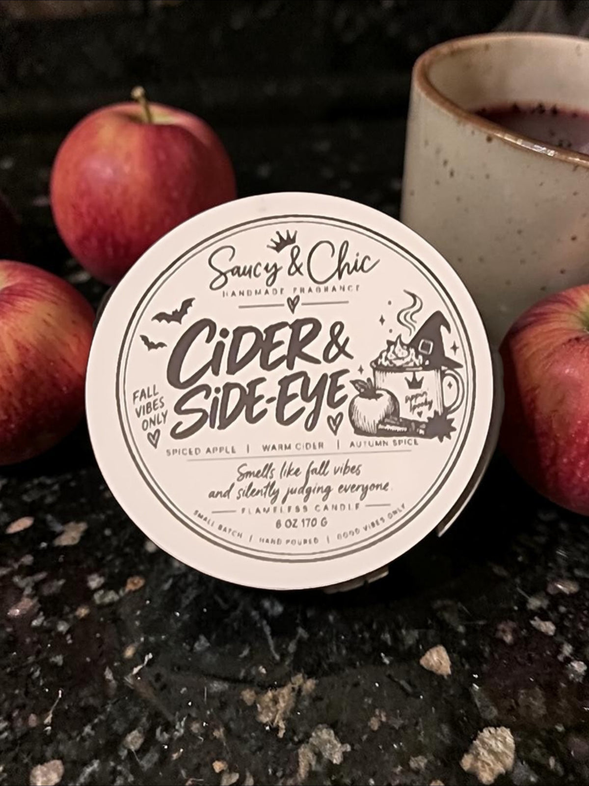 Cider & Side-Eye Wickless Candle | Apple Cider Home Fragrance