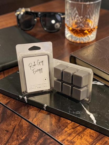 Rich Guy Energy Wax Melt – Bold Masculine Luxury Aroma for Home Fragrance Lovers