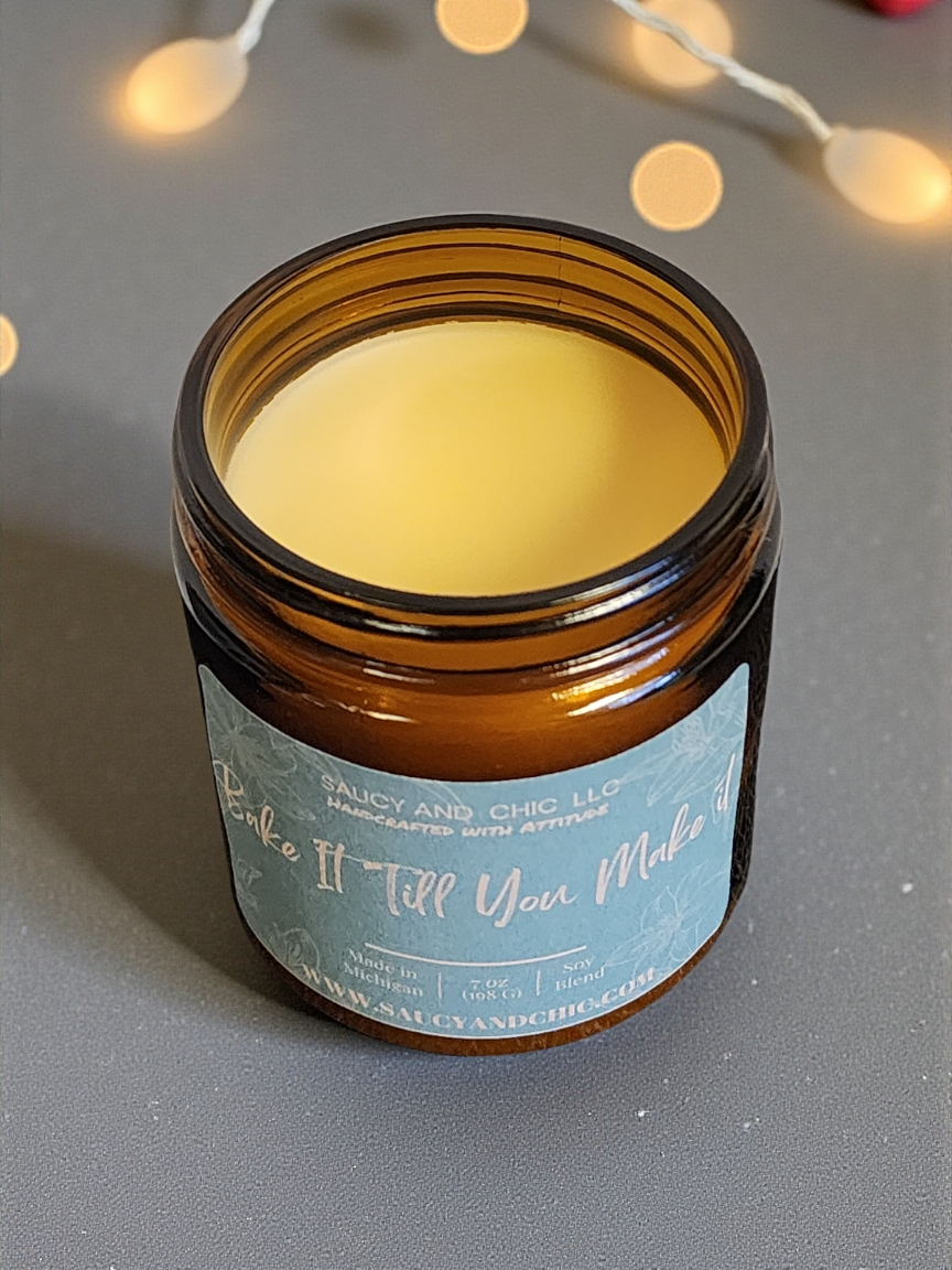 Bake It Till You Make It Wickless Candle – 7oz Bakery Scent Home Fragrance, Handcrafted Flameless Candle