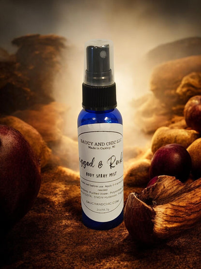 Rugged & Reckless Body Mist | Dark Fruit, Woods & Suede Fragrance Spray