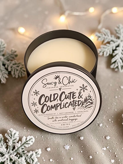Cold, Cute & Complicated | Holiday Wickless Candle
