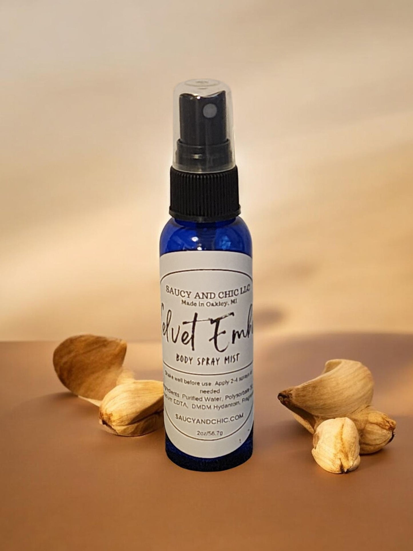 Velvet Ember Body Mist | Warm Cardamom & Sandalwood Fragrance Spray