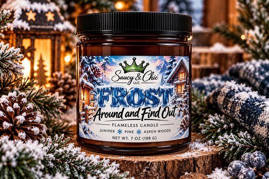 Frost Around and Find Out | Winter Wickless Candle