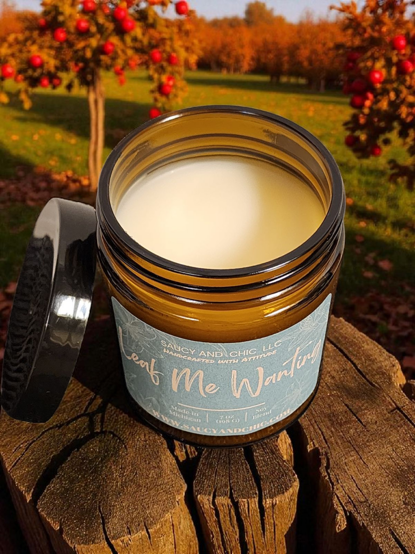 Leaf Me Wanting Wickless Candle – Fresh & Cozy Autumn Home Fragrance