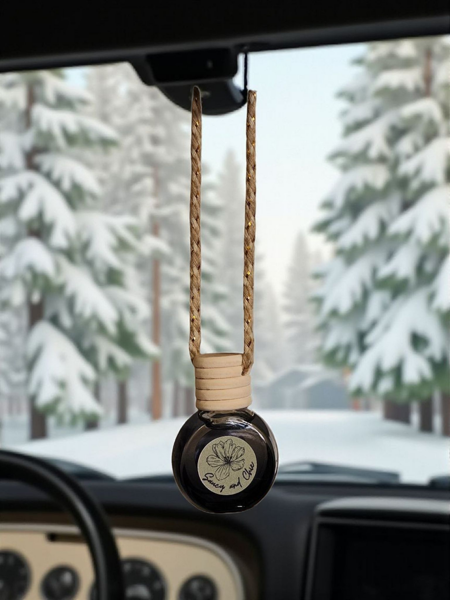 Naughty & Icy Car Diffuser | Cool Peppermint & Vanilla Musk Car Air Freshener