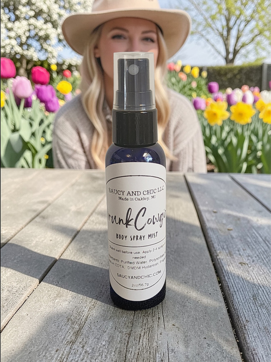 Drunk Cowgirl Body Mist – Mandarin, Coconut & Leather Sweet Western Perfume Spray