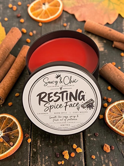 Resting Spice Face | Cozy Spiced Wickless Candle