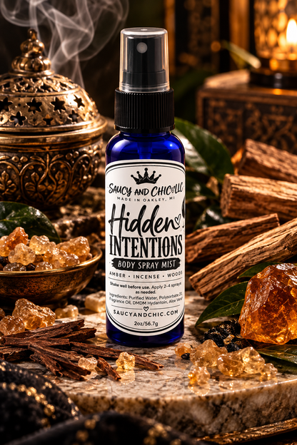 Hidden Intentions Body Mist | Warm, Mysterious & Seductive Fragrance Spray