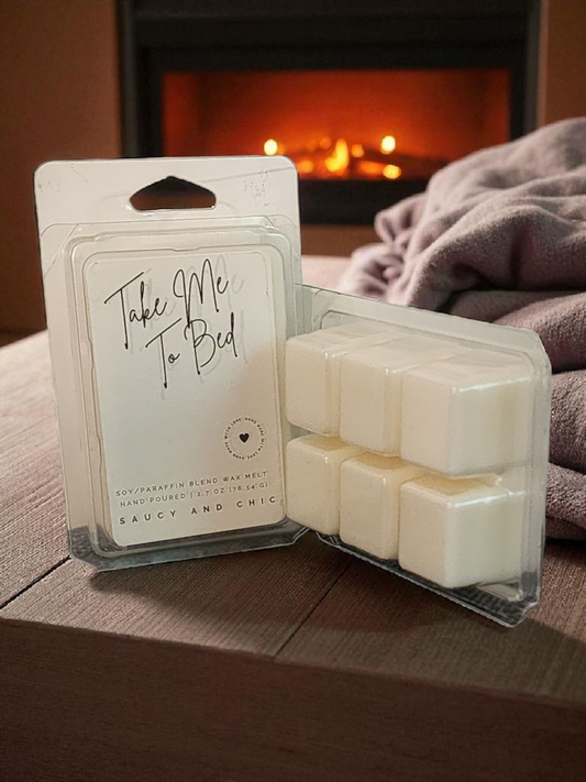 Take Me to Bed Wax Melt – Spicy, Musky, and Ready to Heat Things Up | Saucy & Chic