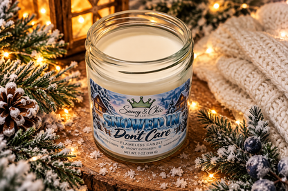 Snowed In, Don’t Care Wickless Candle | Winter Evergreen & Citrus
