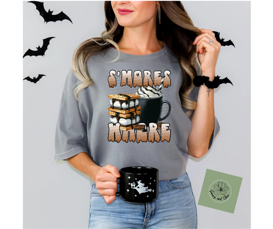 S’mores Whore Funny Camping Graphic Tee Shirt for Women