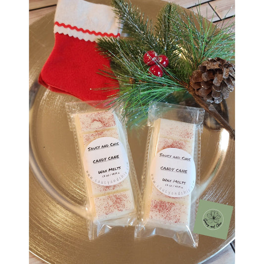 Candy cane wax melt - Saucy and Chic