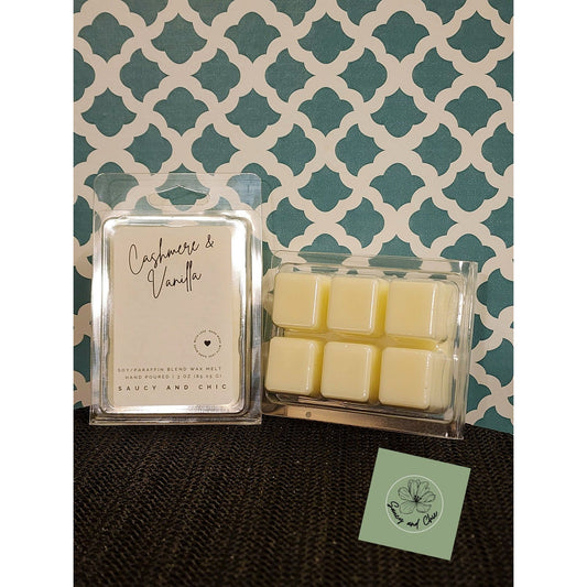 Cashmere & Vanilla Wax Melt - Luxury Aromatherapy Delight - Saucy and Chic