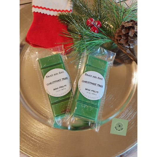 Christmas tree wax melt - Saucy and Chic