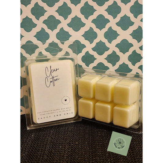 Clean Cotton Wax Melt - Saucy and Chic