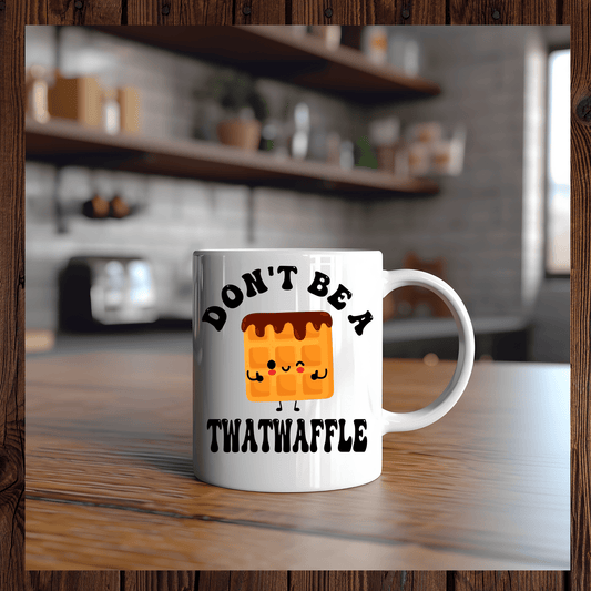 Don't be a twatwaffle ceramic mug - Saucy and Chic