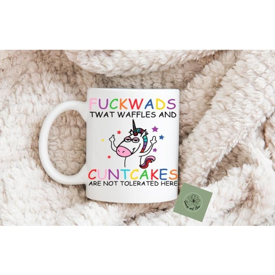 Fuckwads twat waffles mug - Saucy and Chic