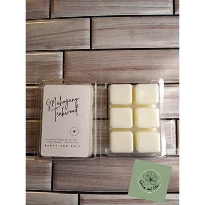 Mahogany Teakwood wax melt - Saucy and Chic