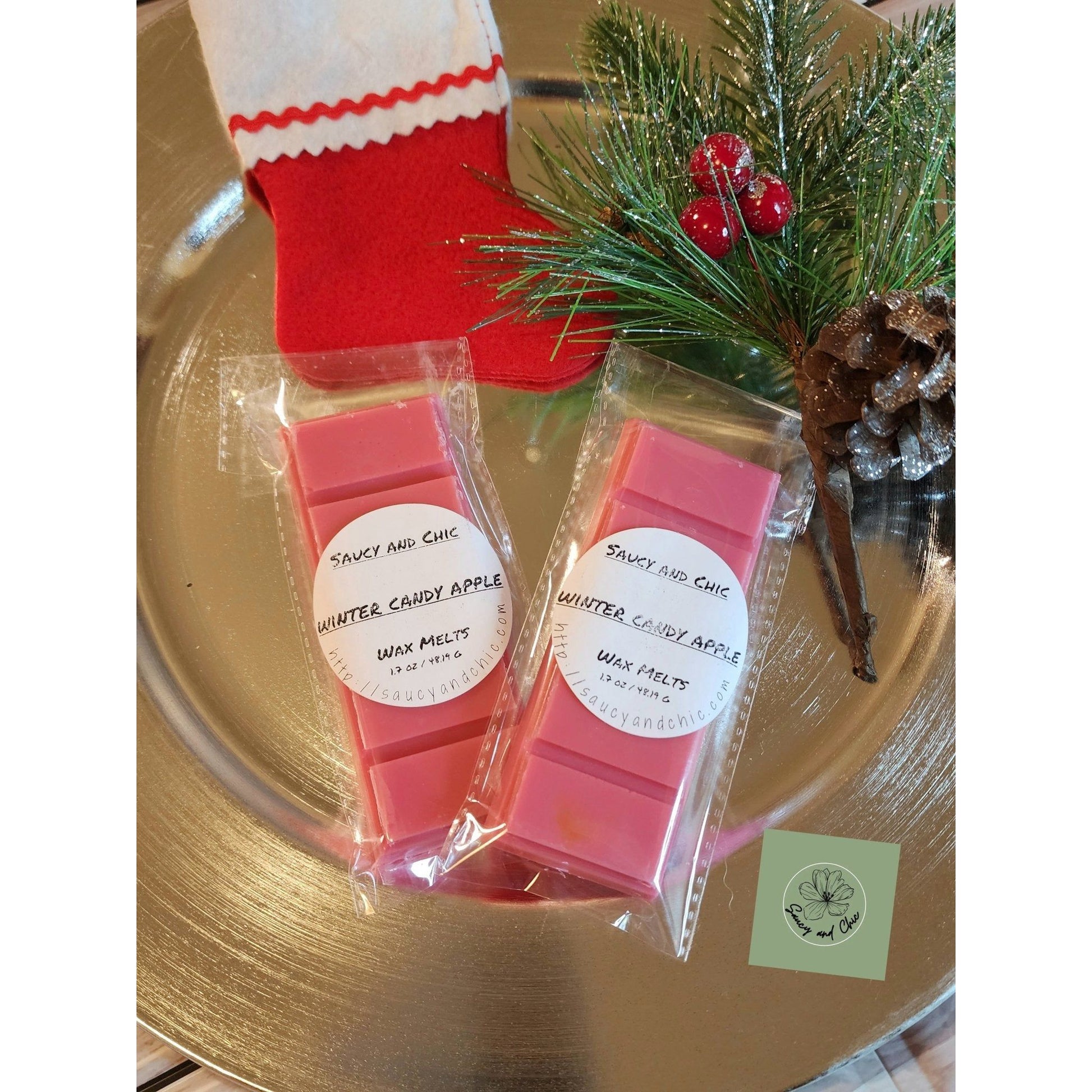 Winter candy apple wax melt - Saucy and Chic
